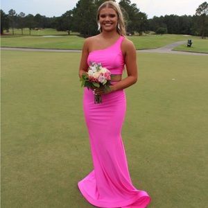 JESSICA ANGEL HOT PINK TWO PIECE DRESS